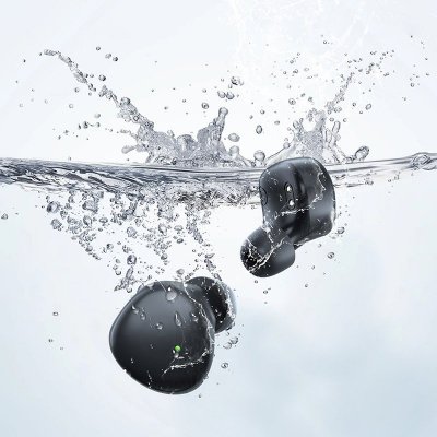 Bezprzewodowe słuchawki TWS Bluetooth 5.1 300mAh czarny