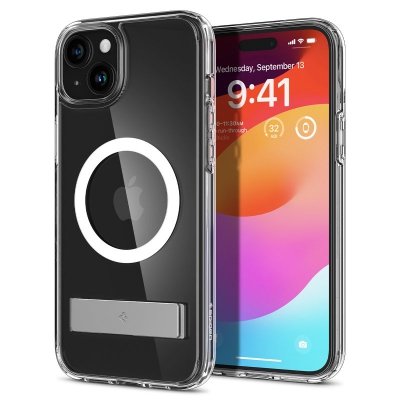Etui Ultra Hybrid S MagSafe z podstawką do iPhone 15 przezroczyste
