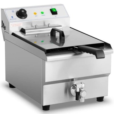 Frytownica elektryczna nastawna z kranem spustowym 400 V 6000 W 16 l