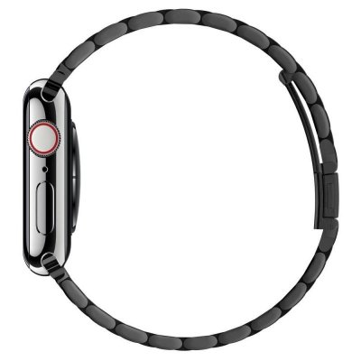 Pasek bransoleta stalowa Fit Band do smartwatch Apple Watch 4-8 / SE / Ultra czarna