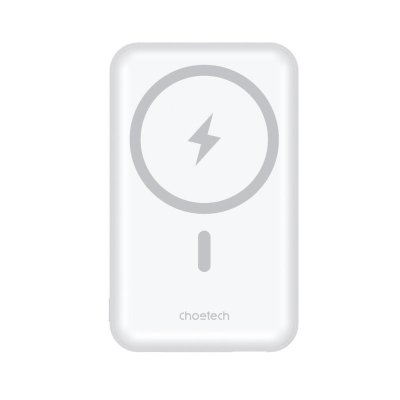 Powerbank 10000 mAh 20W MagSafe USB-A USB-C funkcja podstawki - biały