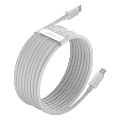 2x Kabel przewód Simple Wisdom iPhone Lightning - USB-C 20W 1.5 m - biały