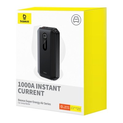 3w1 Urządzenie rozruchowe Car Jump Starter powerbank 10000mAh latarka LED - czarny