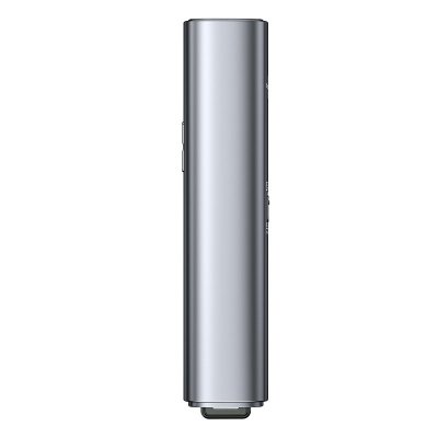 Wskaźnik laserowy z pilotem do prezentacji do 100m WiFi 2.4GHz USB-A/C - szary