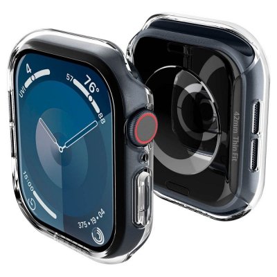 Etui na zegarek Apple Watch 10 42 mm Thin Fit - przezroczyste
