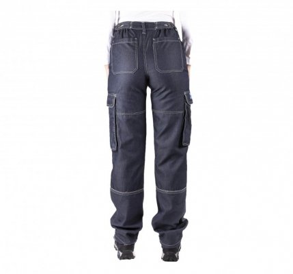 Spodnie robocze damskie jeans-bojówki- 60% bawełna, 40% poliester-FIRI : Rozmiar - 42