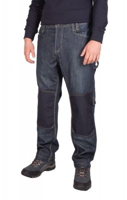 Spodnie robocze jeans męskie z wzmocnieniami -100% bawełna-FIRI : Rozmiar - W40-L30