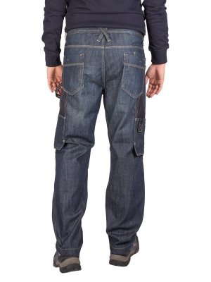 Spodnie robocze jeans męskie z wzmocnieniami -100% bawełna-FIRI : Rozmiar - W40-L32
