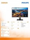 PHILIPS MONITOR 245B1 23.8''IPS DVI HDMI DP PIVOT