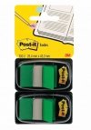 ZAKŁADKI INDEKSUJĄCE FOLIOWE 25,4X43,2MM 3M POST-IT® 680-G2EU ZIELONE 2X50SZT