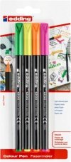 FLAMASTER Z CIENKĄ KOŃCÓWKĄ BLISTER EDDING 1200 MIX KOLORÓW 1 MM 4SZT