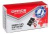 KLIPY 25MM OFFICE PRODUCTS CZARNE 12SZT