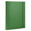 TECZKA Z GUMKĄ A4 OFFICE PRODUCTS ZIELONA TEKTURA POWLEKANA PP 30MM