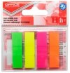 ZAKŁADKI INDEKSUJĄCE FOLIOWE 12X43MM OFFICE PRODUCTS MIX KOLORÓW NEON 4X35 SZT