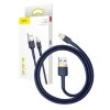 KABEL USB LIGHTNING BASEUS CAFULE 2.4A 1M (ZŁOTO-GRANATOWY)