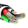 Kabel USB do Lightning Baseus Tungsten Gold, 2.4A, 2m (czarny)
