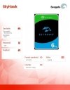 SEAGATE DYSK SKYHAWK 6TB 3,5 CALI 256MB ST6000VX009