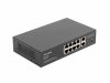 LANBERG SWICH 8X100MB POE+/2X 1GB RACK RSFE-8P-2GE-120