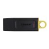 KINGSTON USB FLASH DISK, USB 3.0, 128GB, DATATRAVELER EXODIA, CZARNY, DTX/128GB, USB A, Z OSŁONĄ