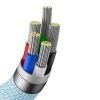 KABEL USB-C DO IP BASEUS CRYSTAL SHINE, 20W, 2M (NIEBIESKI)
