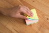 KARTECZKI SAMOPRZYLEPNE 75X75MM D.RECT MIX NEON MANGO 400KART
