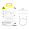 Powerbank Baseus Compact 5000mAh, 20W, USB-C (biały)