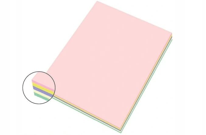 PAPIER KOLOR MIX A3 80g - KOLOR PASTELOWY 100szt