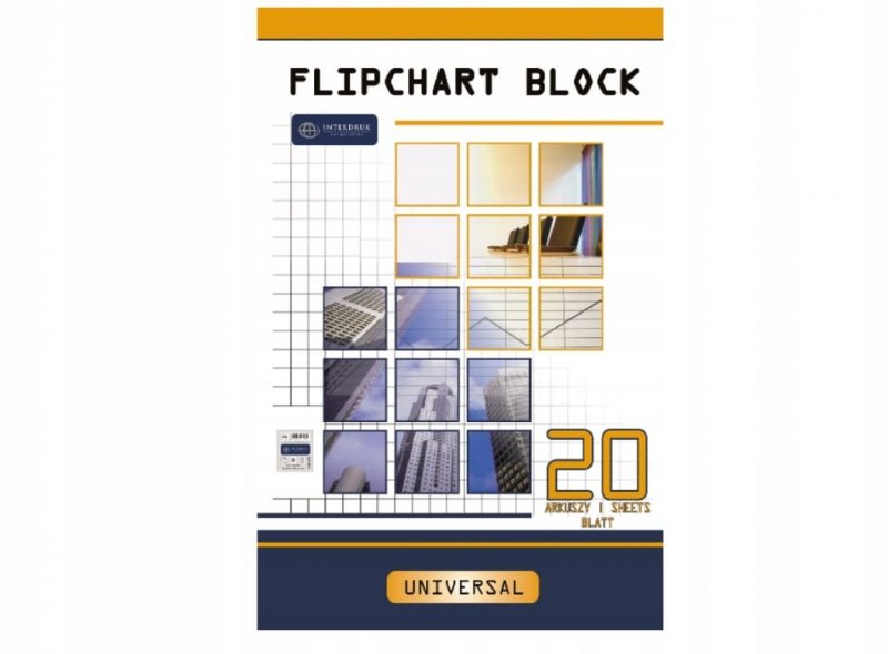 BLOK FLIPCHART 64 x 955 mm , GŁADKI , 20 arkuszy