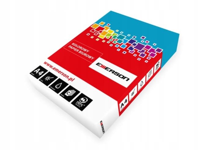 Papier kolorowy A4 EMERSON niebieski 80g 500 ark