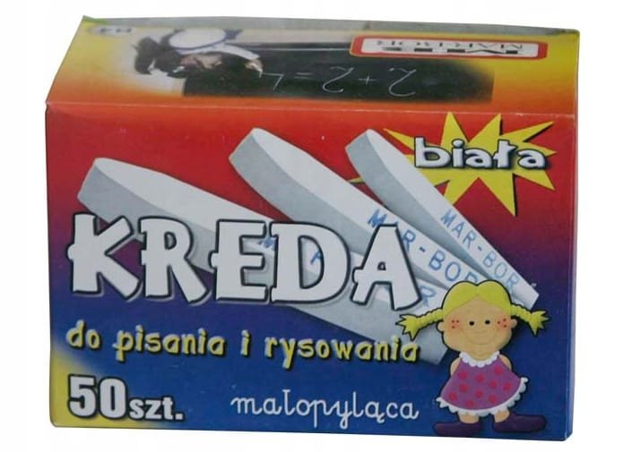 KREDA SZKOLNA BIAŁA - 50 lasek