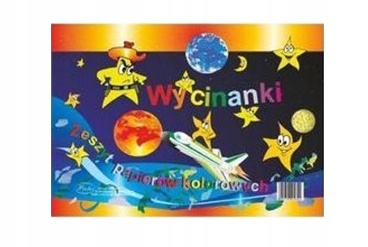 ZESZYT PAPIERÓW KOLOROWYCH WYCINANKA A4
