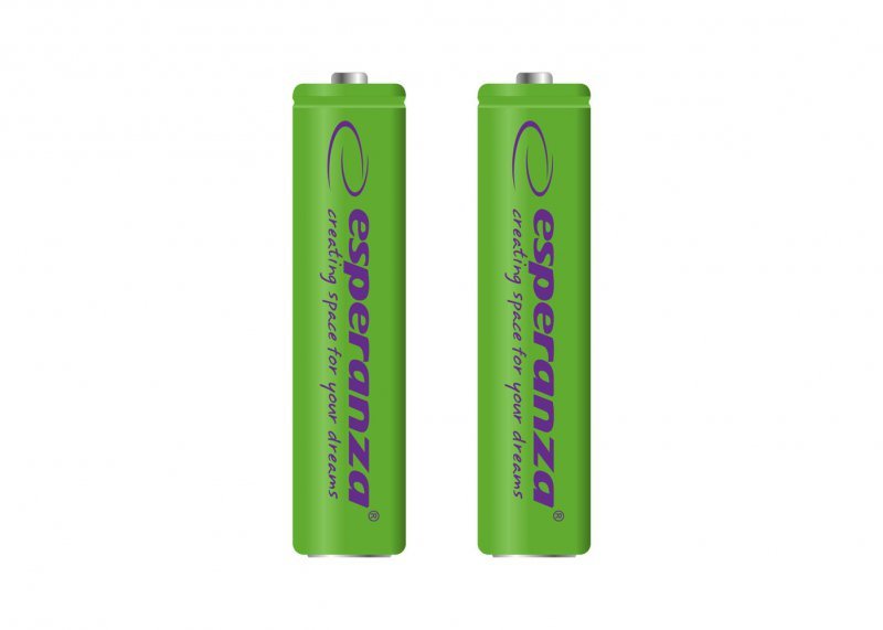 ESPERANZA AKUMULATORKI NI-MH AAA 1000MAH 2SZT. ZIELONE