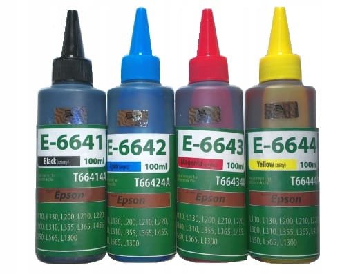 4x TUSZE DO EPSON L355 L220 L300 L310 L350 L365