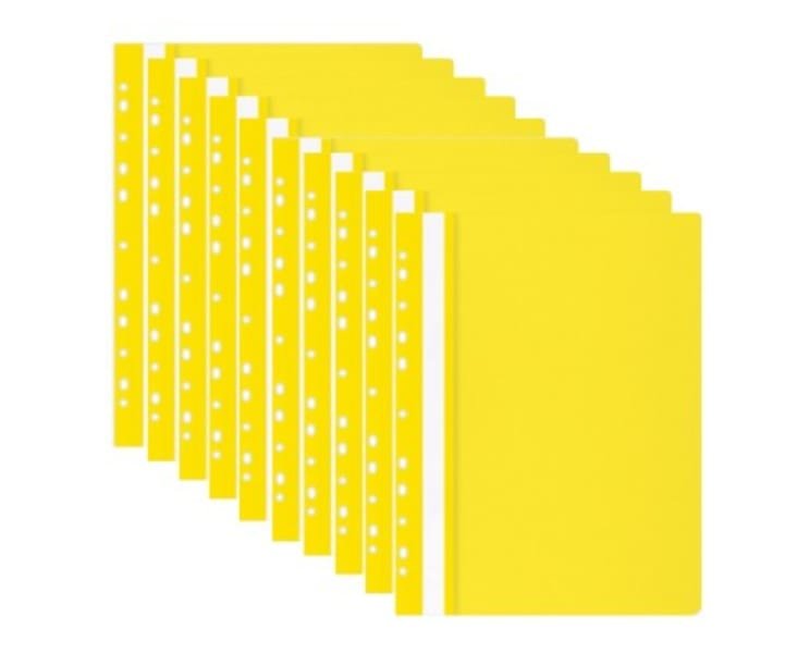 SKOROSZYT A4 - PLASTIKOWY WPINANY ŻÓŁTY - 10szt
