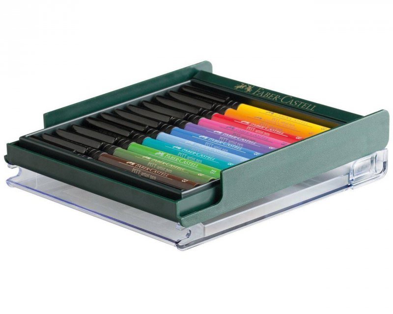 ZAKREŚLACZ & PISAK ARTYSTYCZNY FABER-CASTEL PEN BRUSH 267421 MIX INTENS. 12SZT