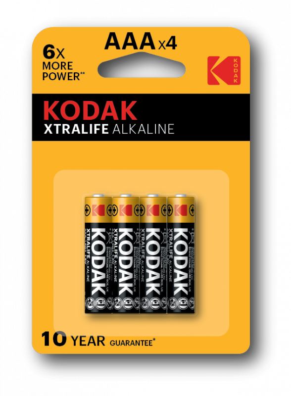 BATERIA ALKALICZNA AAA KODAK XTRALIFE ALKALINE 30951990 4SZT