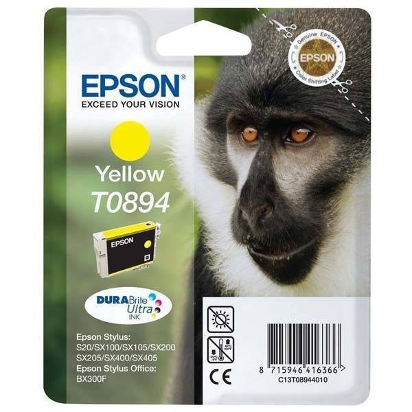 EPSON ORYGINALNY INK / TUSZ C13T08944011, YELLOW, 3,5ML, EPSON STYLUS S20, SX100, SX200, SX400