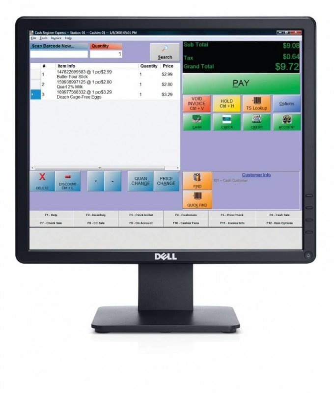 DELL MONITOR 17 E1715S LCD TN (1280X1024)/5:4/VGA/DP/3Y PPG