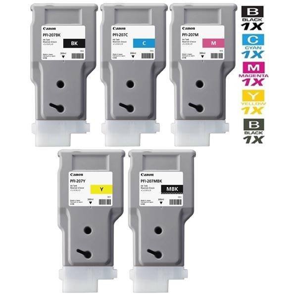 CANON ORYGINALNY INK / TUSZ PFI-207MBK, MATTE BLACK, 300ML, 8788B001, CANON IPF-680, 685, 780, 785