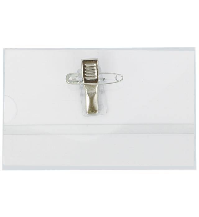 IDENTYFIKATOR Z KLIPSEM I AGRAFKĄ 90X55MM GRAND 130-1063 50SZT