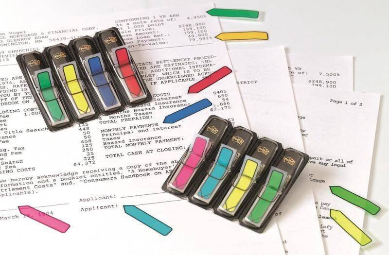 ZAKŁADKI INDEKSUJĄCE FOLIOWE 11,9X43,2MM 3M POST-IT® 684-ARR4 MIX*4 4*24SZT