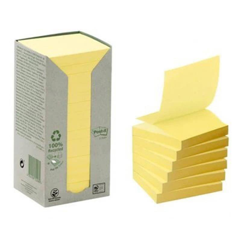 KARTECZKI SAMOPRZYLEPNE 76X76MM 3M POST-IT® R330-1T ŻÓŁTE 16X100 KART
