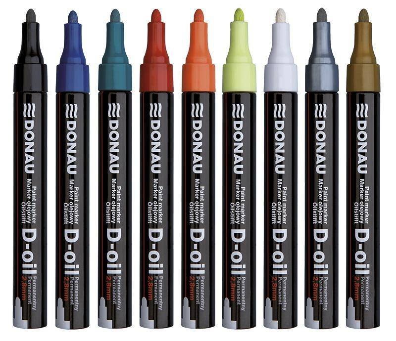 MARKER OLEJOWY DONAU D-OIL SREBRNY OKRĄGŁY 2.8MM