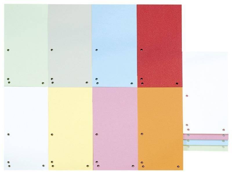 PRZEKŁADKI 1/3 A4 DONAU SZARE KARTON 190G/M² 100SZT