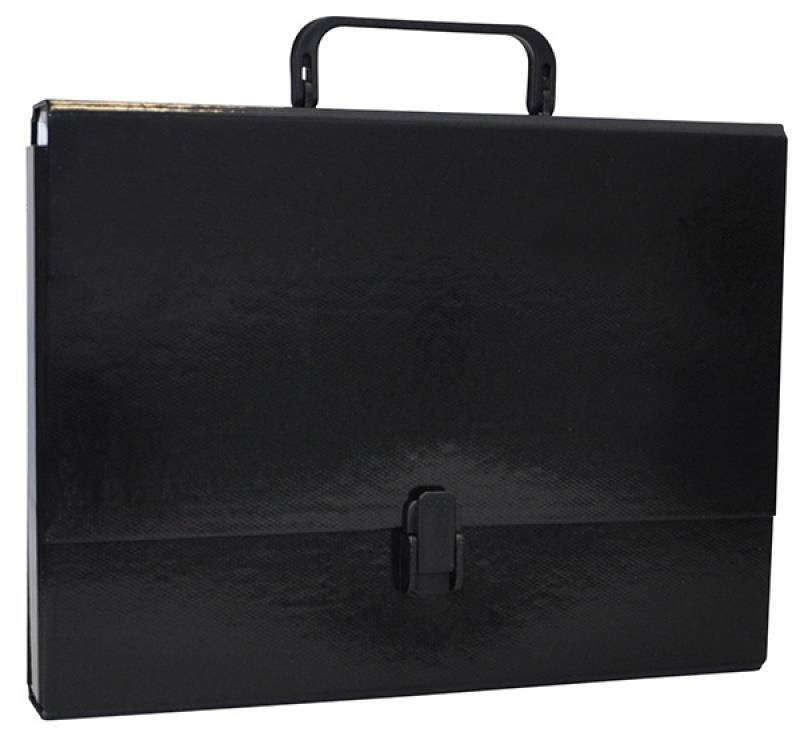 TECZKA Z RĄCZKĄ A4 OFFICE PRODUCTS CZARNA TEKTURA POWLEKANA PP 50MM