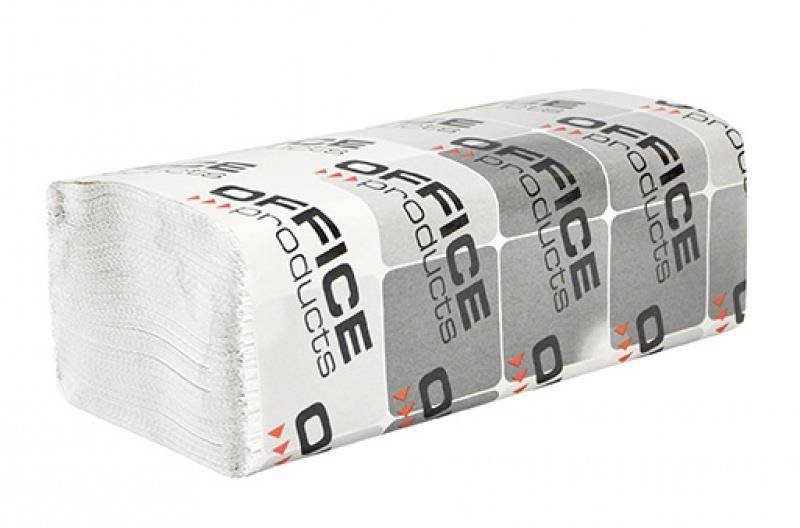 RĘCZNIK PAPIEROWY JEDNOWARSTWOWY MAKULATURA OFFICE PRODUCTS ZZ BIAŁY 200 LISTKÓW 20SZT.