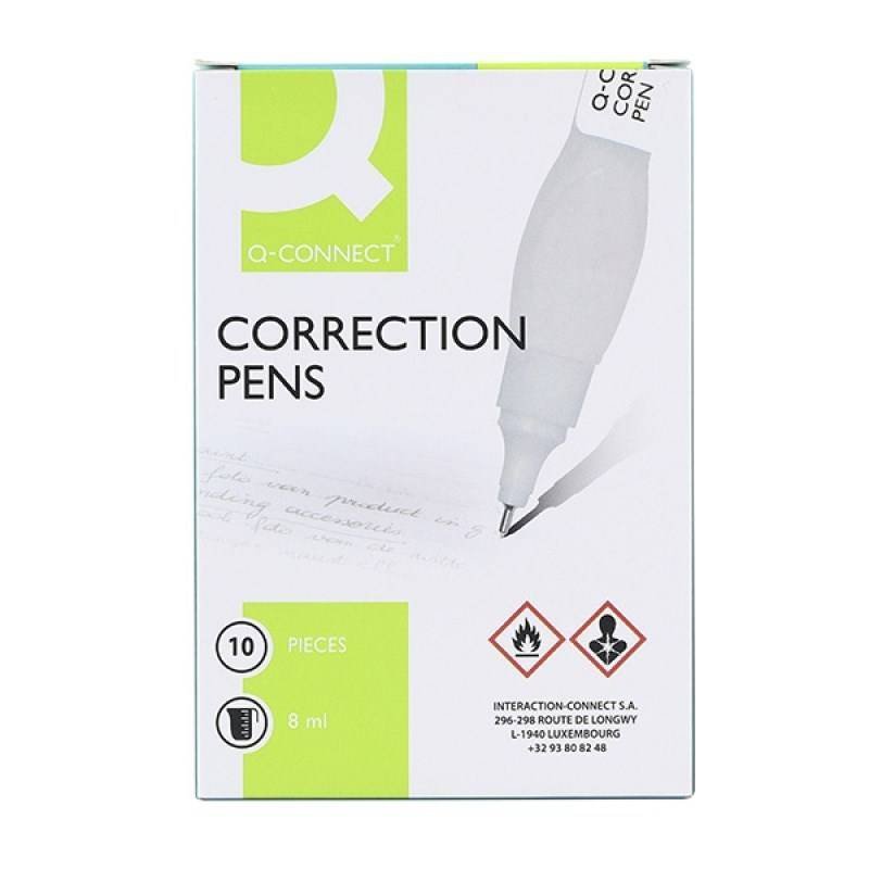 KOREKTOR W DŁUGOPISIE 8ML Q-CONNECT METALOWA