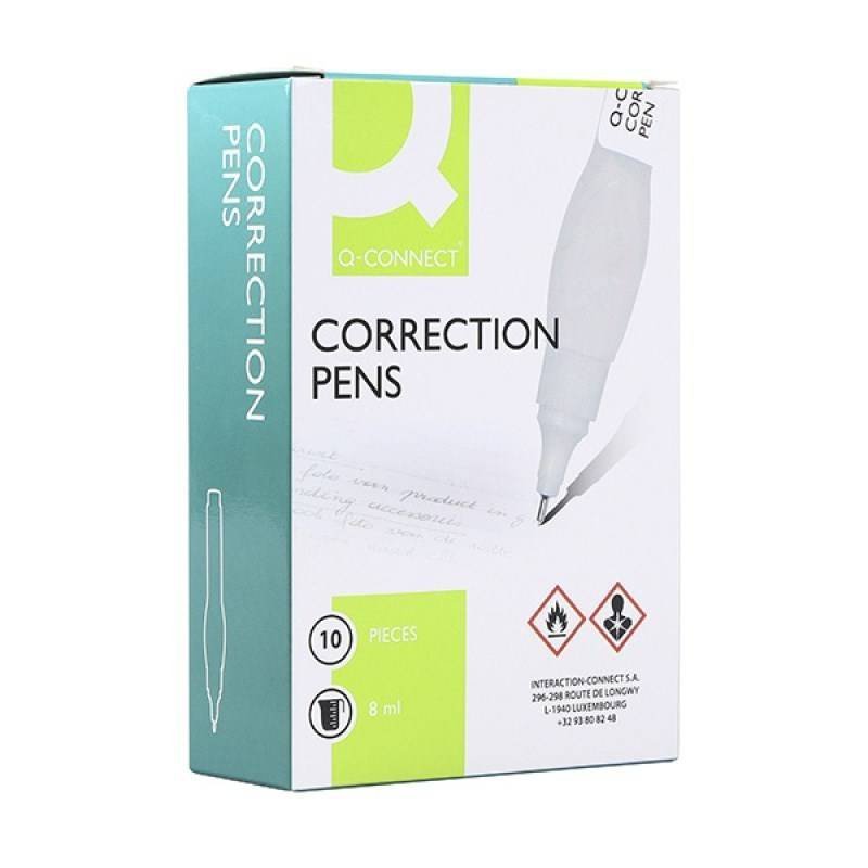 KOREKTOR W DŁUGOPISIE 8ML Q-CONNECT METALOWA
