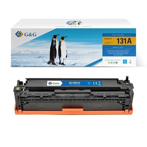 G&G KOMPATYBILNY TONER Z CF211A, CRG731, CYAN, 1800S, NT-PH211C, HP 131A, DLA HP LASERJET PRO 200 M276N, M276NW,, N