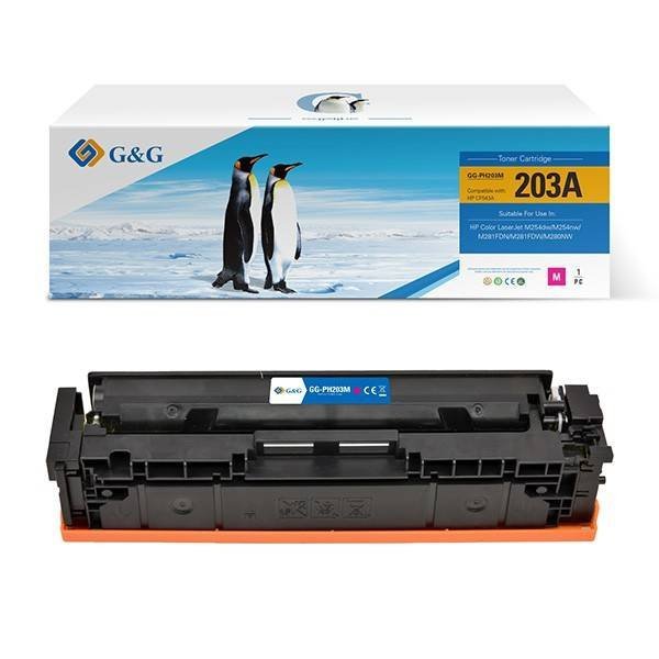 G&G KOMPATYBILNY TONER Z CF543A, MAGENTA, 1300S, NT-PH203M , HP 203A, DLA HP COLOR LASERJET PRO M254DW, NW, M280NW, N